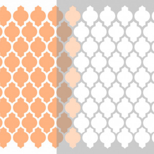 Sablon 59x59cm, Wallpaper Baroque Pattern, Refolosibil SP123 - Img 3