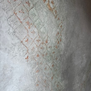 Sablon 65 x 55cm, grosime 1mm, Amfor Damask Motif, SP169, Refolosibil, Repetitiv - Img 3