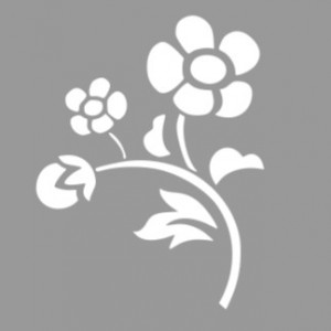 Sablon Refolosibil Floricica 10x10cm