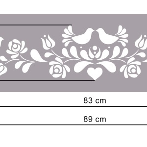 Sablon Refolosibil Panonian Folk Motif 890*210mm - SP107-1 - Img 4