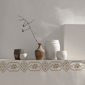Stencil 44 x 25cm Reusable Repetitive Traditional Motif - SMTR07
