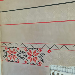 Stencil 45 * 30cm Reusable Repetitive Traditional Romanian Motif - SMTR06 - Img 3