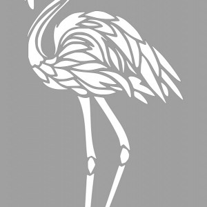 Stencil 89x56cm Flamingo SP221.89x56