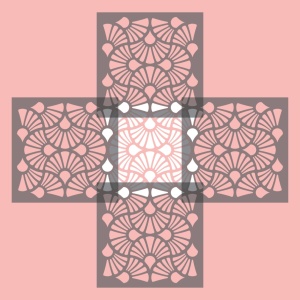 ELENI stencil - 60x52cm, thickness 0.5 or 1mm - SP244, Repetitive - Img 2
