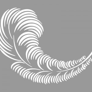 Large Feather Stencil SP162 - different sizes - Img 2
