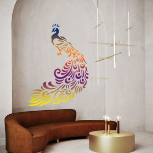 Peacock Stencil 89*59cm SP116