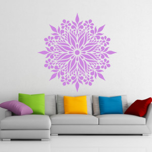 Reusable Mandala Flower Stencil diameter 105cm SP67 1/4