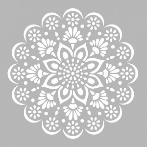 Reusable Mandala Stencil 4 - 58cm - Img 3