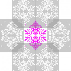 Reusable Repetitive Damask Stencil 820*590mm - SP76-1 - Img 3