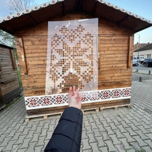 Reusable Repetitive Stencil Traditional Romanian Motif - SMTR02