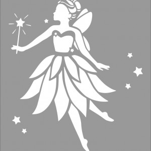 Reusable Stencil Fairy 25x25cm