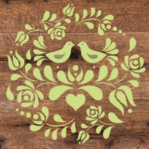Reusable Stencil Panonian Folk Motif 330*330mm - SP103 - Img 3