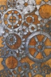Sablon Refolosibil Gears 89 * 65cm * grosime 0.5 / 1mm - SP256
