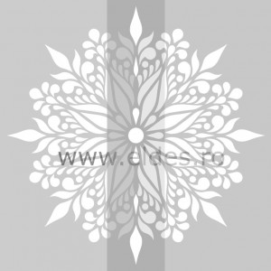 Sablon Refolosibil Mandala Flower diametru 85cm SP67 1/2 - Img 3
