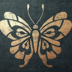 Set of 4 stencils Butterflies Flowers 14*14cm SP97-1 - Img 5