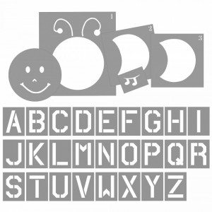 SP215-Set of 31 Caterpillar stencils