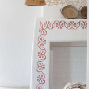 Stencil 46 x 19cm Reusable Repetitive Traditional Motif - SMTR11 - Img 2