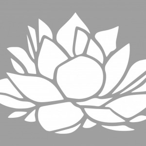 Stencil 89x59cm Lotus Flower SP227.89x59 - Img 2