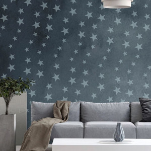 Stencil 89x59cm, Star Waves, Reusable SP148