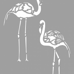 Stencil 89x66cm Flamingos Duo SP222.89x66 - Img 2