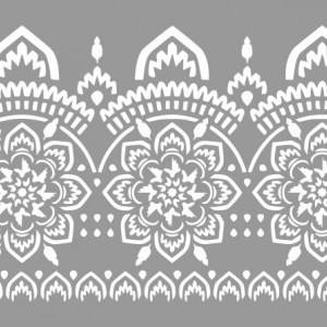 Taj Mahal Border Stencil 220321-7 - various sizes - Img 2
