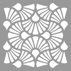 ELENI stencil - 60x52cm, thickness 0.5 or 1mm - SP244, Repetitive - Img 3