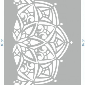 Mandala Gothic Circle Reusable Stencil - SP113 - Img 4