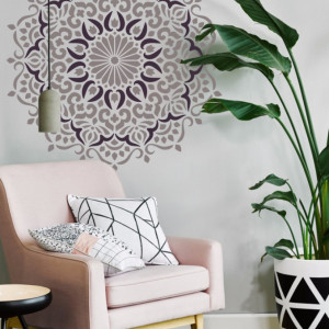 Reusable Mandala LIFE stencil diameter 70cm - SP108.1PE4.70