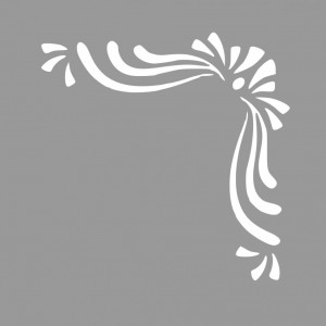 Reusable Stencil Corner Veil 29x29cm - Img 2
