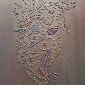 Reusable Stencil Donna Masque 110 * 60cm * thickness 0.5 / 1mm - SP265