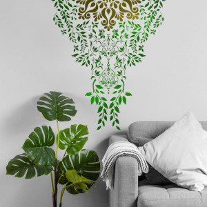 Reusable Stencil Flowing Mandala 120x89 cm; SP233.05