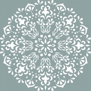 Reusable Stencil Mandala Bloom 890*890mm - SP1798989 - Img 2