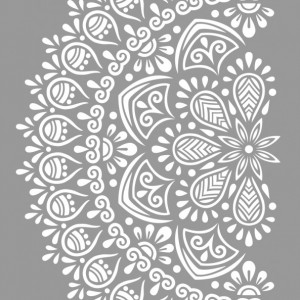 Reusable Stencil Mandala Tribal 890*550mm - SP50 1/2