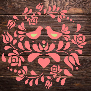Reusable Stencil Panonian Folk Motif 330*330mm - SP103 - Img 4