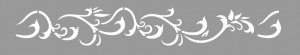 Reusable Stencil Repetitive Damask Branch Border 470*87mm - SP79-5