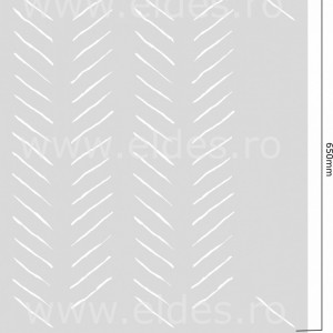 Sablon 730*590mm Refolosibil Repetitiv Fish Bones - SP35 - Img 4