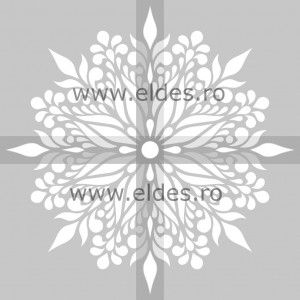 Sablon Refolosibil Mandala Flower diametru 105cm SP67 1/4 - Img 2