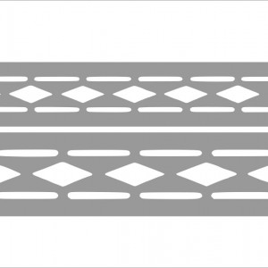 Set of 2 x Stencils, 59 x 13cm / 59 x 10cm, Reusable Border SP150 - Img 2
