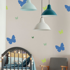Set of 5 Reusable Stencils for Painting Walls Butterflies SP43 - Img 2