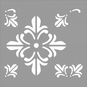 Stencil 37x37cm Reusable Repetitive SGF23R