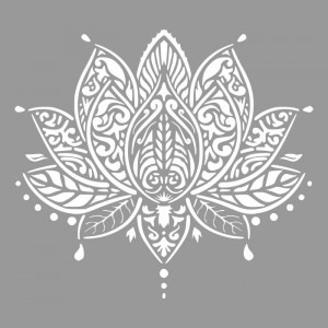 Lotus stencil 220321-6 - different sizes - Img 2