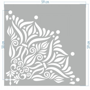 Mandala Flames Reusable Stencil - SP111 - Img 6