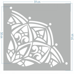 Mandala Gothic Circle Reusable Stencil - SP113 - Img 5