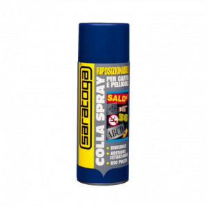 Repositionable stencil adhesive spray, 400ml, Saratoga