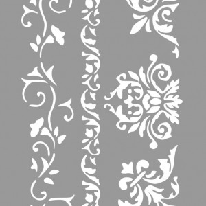 Reusable Borders Corners Stencil 29x22cm