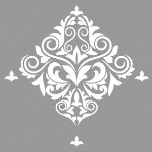 Reusable Repetitive Damask Rombo 2 Stencil, 600*590mm - SP68 - Img 2