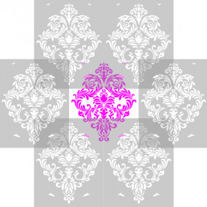 Reusable Repetitive Damask Stencil 750*590mm - SP76-2 - Img 3