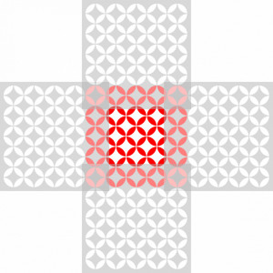 Reusable Repetitive Stencil Circle 590*590mm - SP73 - Img 3