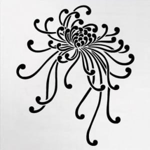 Reusable Stencil 590*590mm Chrysanthemum - SP101 - Img 2