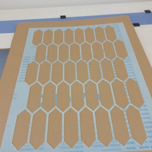 Reusable Stencil Long Rombs 89 * 59cm * thickness 0.5 / 1mm - SP248 - Img 3
